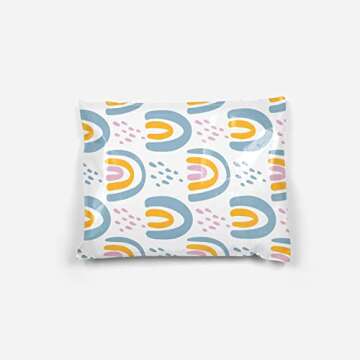 Package Mint Poly Mailers 14x19 100 Pack | Waterproof & Tear Resistant Mailing Envelopes | Small Business Supplies | Shipping Bags for Clothes | Cute Small Business Bags - Boho Rainbow