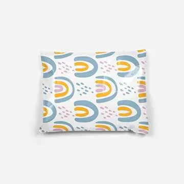 Package Mint Poly Mailers 14x19 100 Pack | Waterproof & Tear Resistant Mailing Envelopes | Small Business Supplies | Shipping Bags for Clothes | Cute Small Business Bags - Boho Rainbow