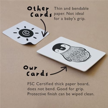 Wee Gallery Black and White Animal Art Cards for Babies