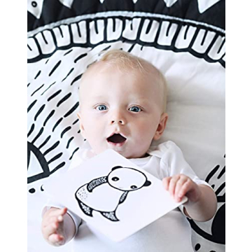 Wee Gallery Black and White Animal Art Cards for Babies