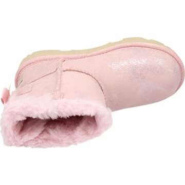 UGG Mini Bailey Bow Ii Shimmer Boot, Pink Cloud, Size 7