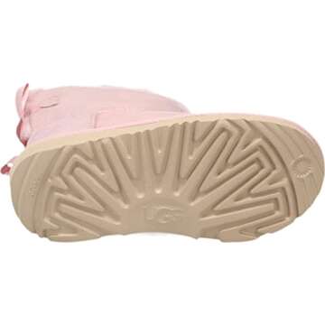 UGG Mini Bailey Bow Ii Shimmer Boot, Pink Cloud, Size 7