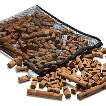 SainSmart Jr. 150 PCS Wooden Log Cabin Set Building House Toy for Toddlers, Classic Tinker Construction Kit with Colorful Wood Blocks for 3+ Years Old, Kid