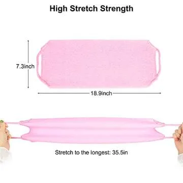 WOVTE 2 Pack Back Scrubber - Exfoliating Shower Washcloth