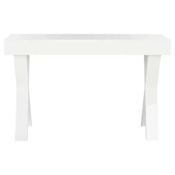 Safavieh Alessia White Lacquer Vanity Desk for Stylish Homes