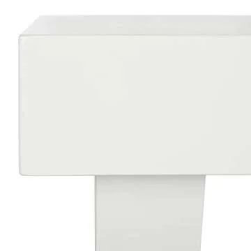 Safavieh Alessia White Lacquer Vanity Desk for Stylish Homes
