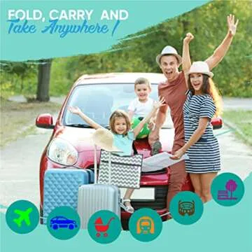 Kids Travel Tray - Car Seat Tray or Table as Road Trip Essentials – Children Kids Lap Desk as Travel Accessories for Toddler Airplane Travel Activity, Snack with Storage Pockets & Dry Erase Board