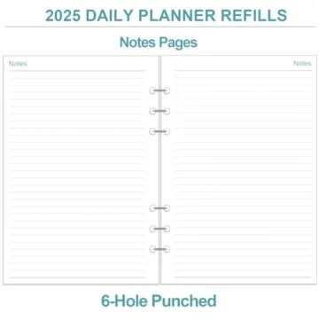 2025 A5 Planner Refills - Daily & Monthly Organization