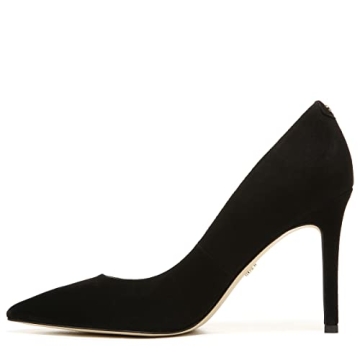 Sam Edelman Black Suede Hazel Pump Elegant Stiletto Heels