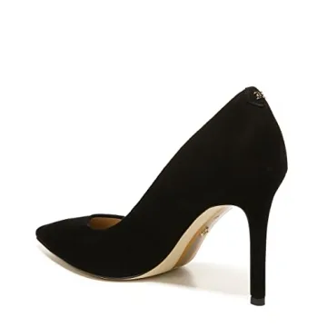 Sam Edelman Black Suede Hazel Pump Elegant Stiletto Heels