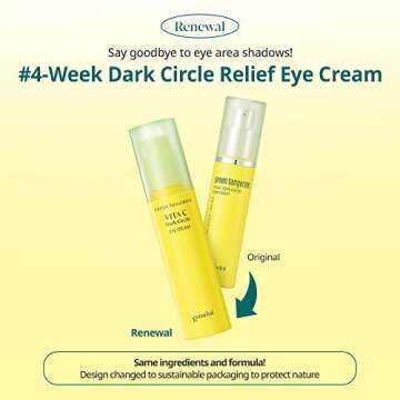 GOODAL Green Tangerine Vitamin C Eye Cream - Dark Circle Relief, Elasticity Treatment, Gentle Anti-A...