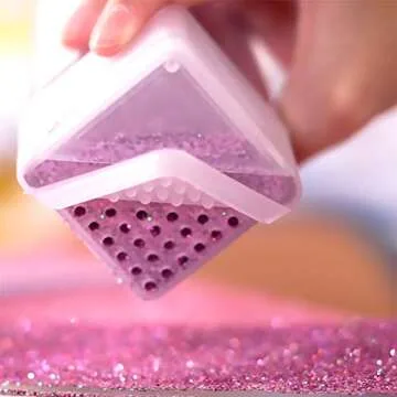 Hemway Craft Glitter Shaker 130g / 4.6oz Glitter for Arts, Crafts, Resin, Tumblers, Nails, Painting, Decoration, Festival, Cosmetic, Body - Ultrafine (1/128" 0.008" 0.2mm) - Rose Gold Holographic