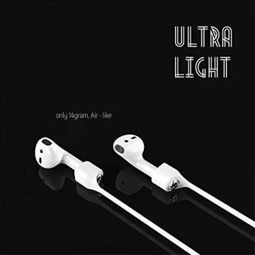 cobcobb Ultra Strong Magnetic Airpod Pro Strap Anti-Lost Cord Sports Lanyard Compatible with Airpods 3rd 2nd Generation Pro 3 2 1 (White)