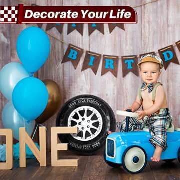 Meooeck 2 Pcs 15.7 Inch 3D Simulation Wheel Plush Pillow Car Tire Big Soft Chunky Tire Pillow Wheel Sofa Seat Toy for Boys Funny Bedroom Decor Race Car Party Gift(15.7 Inch)