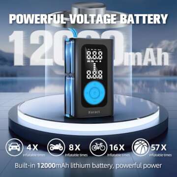 Koract Cordless Tire Inflator - 150PSI Portable Air Compressor