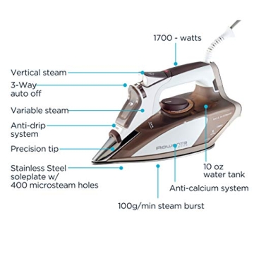 Rowenta DW5080 Steam Iron Powerful 1700 Watts Performance