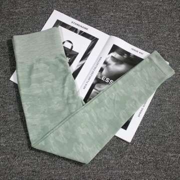 WodoWei Women's Scrunch Butt Lifting Workout Leggings for Women Seamless High Waisted Gym Yoga Pants (W426-sagegreen-M)