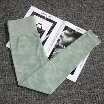 WodoWei Women's Scrunch Butt Lifting Workout Leggings for Women Seamless High Waisted Gym Yoga Pants (W426-sagegreen-M)