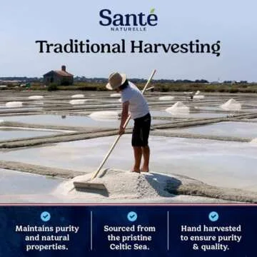 Sante French Sea Salt Fine Ground - 1.1lb Natural Mineral Rich Salt