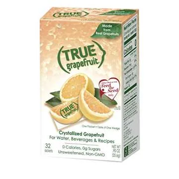 True Lemon, Lime, Orange & Grapefruit 32ct Boxes Sampler Pack (4 packs)