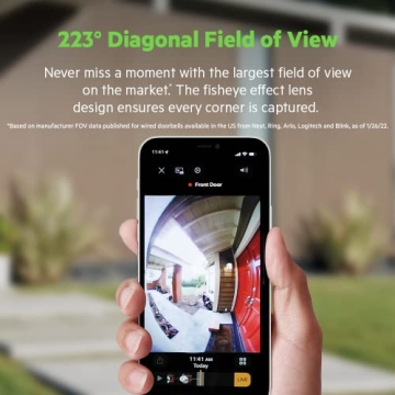 WeMo Smart Video Doorbell - HomeKit Secure Premium Camera