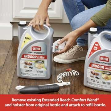 Ortho Home Defense Max Indoor Insect Barrier: Refill, Starts Killing Ants, Roaches, Spiders, Fleas a...