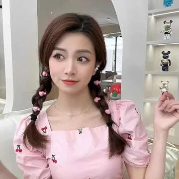 Cute Mini Heart Hair Clips Set for Creative Styling