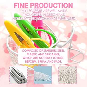 Travel-Sized Mini Scissors Set - Assorted Colors