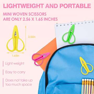 Travel-Sized Mini Scissors Set - Assorted Colors