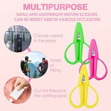 Travel-Sized Mini Scissors Set - Assorted Colors