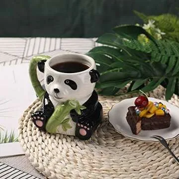 PULCHRITUDIE Panda 17oz Ceramic Mug for Tea & Coffee
