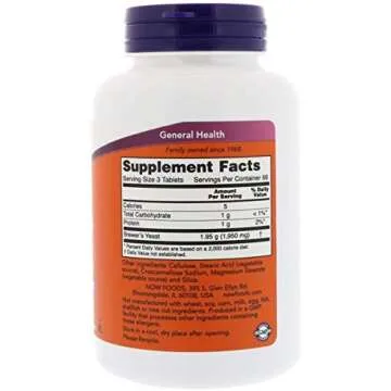 NOW Foods Brewer's Yeast 650 mg 200 Tabs - Boost Your Energy Naturally