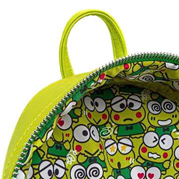 Loungefly x Sanrio Hello Kitty Keroppi Cosplay Mini Backpack (One Size, Green/Red Multi)