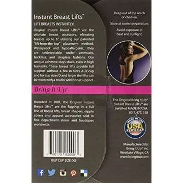 Bring It Up Instant Breast Lifts - Ideal for DD Cup Sizes Available