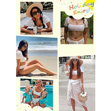 Stylish Women's High Waisted Two Piece Swimsuit Set