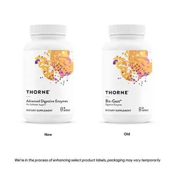 THORNE Advanced Digestive Enzymes (Formerly Bio-Gest) - Blend of Digestive Enzymes to Aid Digestion - Gut Health Support with Pepsin, Ox Bile, Pancreatin - 60 Capsules - 30 Servings