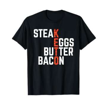 Steak Eggs Butter Bacon Keto Diet Ketogenic Shirt T-Shirt