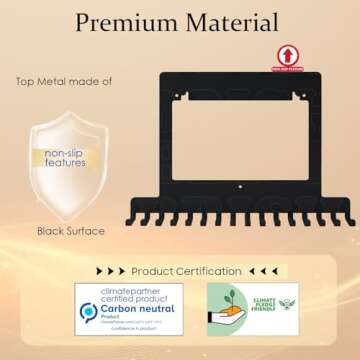 iBobbish Race Medal Holder Wall Hanger Marathon Medal Display,Running Bib and Medal Hanger Display Wall Mounted Hanging Medal Rack Holders with Bib Holder Gifts for Runners-6 Vinyls