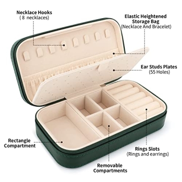 DesignSter Travel Jewelry Box - Elegant Portable Organizer