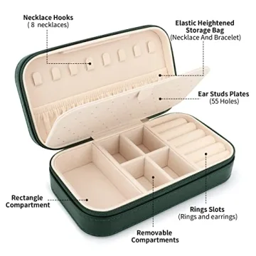 DesignSter Travel Jewelry Box - Elegant Portable Organizer