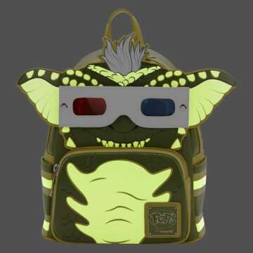 POP by LOUNGEFLY Gremlins Stripe Cosplay Mini Backpack with Removeable 3D Glasses