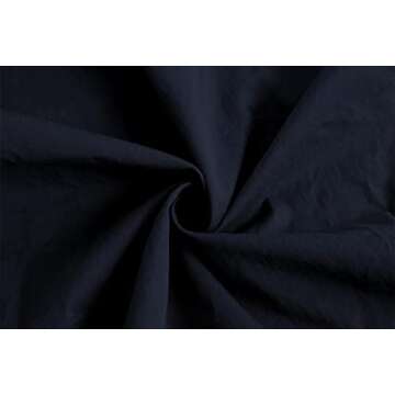 Runcati Mens Lightweight Safari Jacket Button Up Cotton Outdoor Military Cargo Long Sleeve Outwear Navy