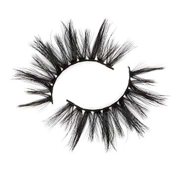 Derun 5 Pairs False Eyelashes Pack 3D Faux Mink Lashes Criss-cross Fluffy Dramatic Natural Look Wispy False Lash 20MM Thick Volume Long Faux Eyelash Soft Reusable Lashes (5Pairs1Style(6D23))