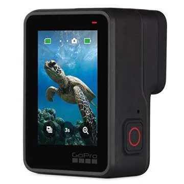 GoPro HERO7 Black - Waterproof Digital Action Camera with Touch Screen 4K HD Video 12MP Photos Live Streaming, Bundle with Dual Charger, 2 Extra Batteries + 128GB microSD Card + Cleaning Cloth