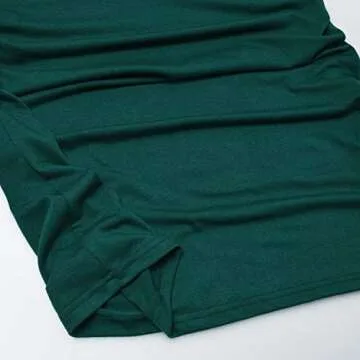 Bhome Maternity Dress Flying Sleeve Casual Pregnancy Summer Dresses Green M