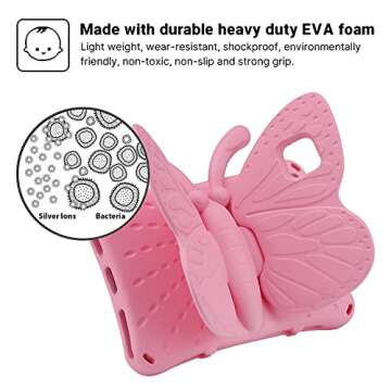 Fun and Protective iPad Butterfly Case for Kids