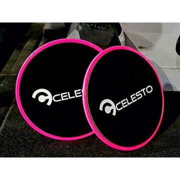 CELESTO Core Sliders 2 Pack for Versatile Workouts