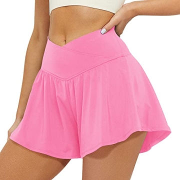 FireSwan Crossover Athletic Shorts for Women Stylish Comfort