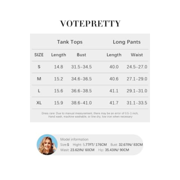 VOTEPRETTY Women's Summer 2 Piece Outfits for Everyday Style