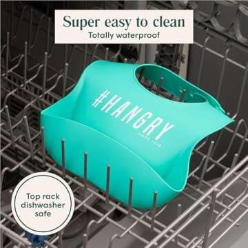 Simka Rose Silicone Bibs - Adjustable & Easy to Clean